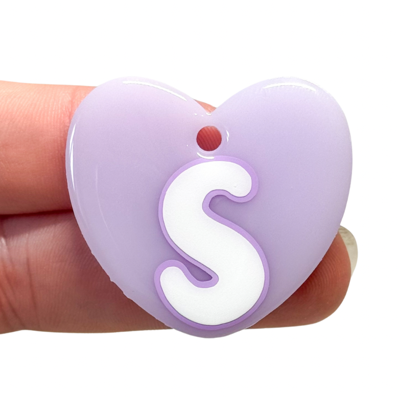 Colour Block Heart Tag