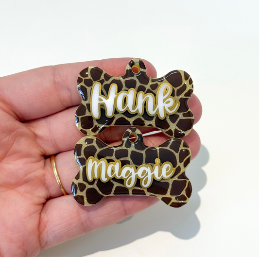 Giraffe Print Tag