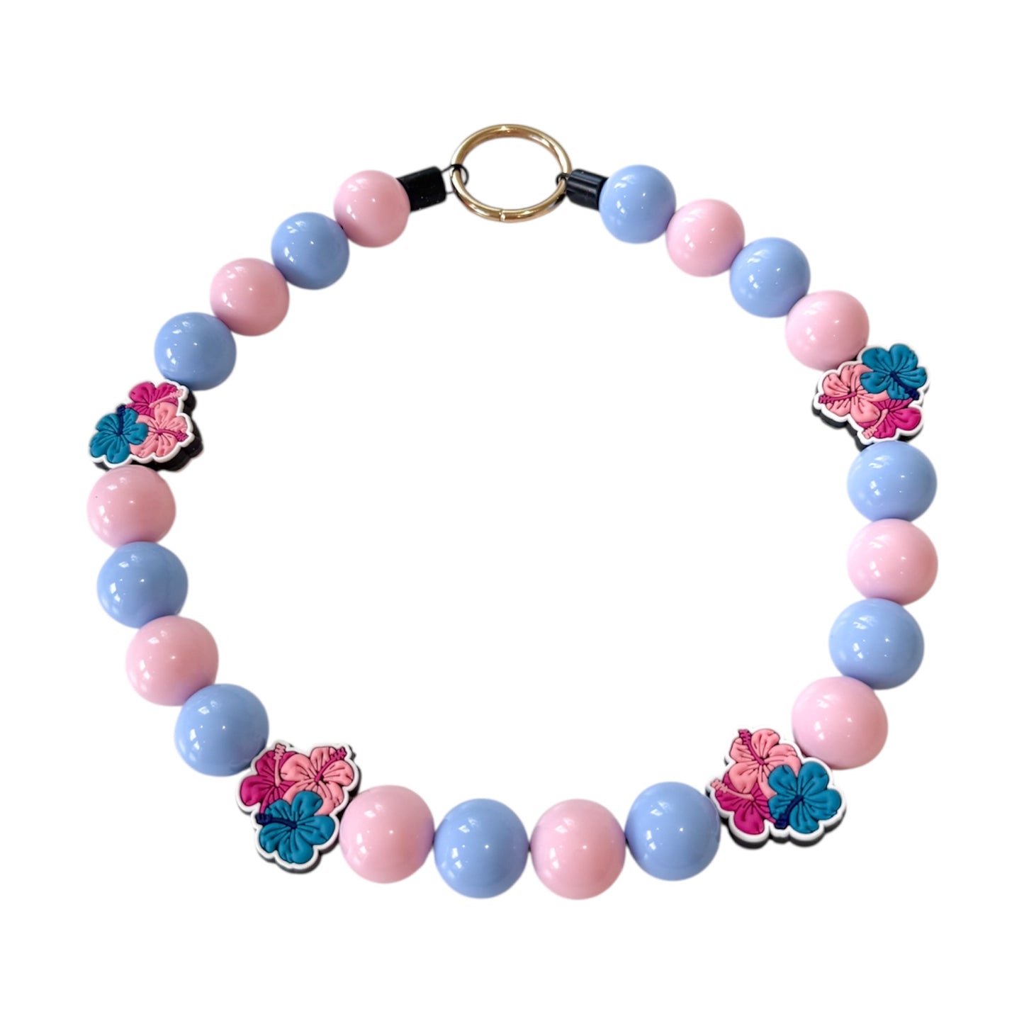 Sweet Peony Beaded Collar