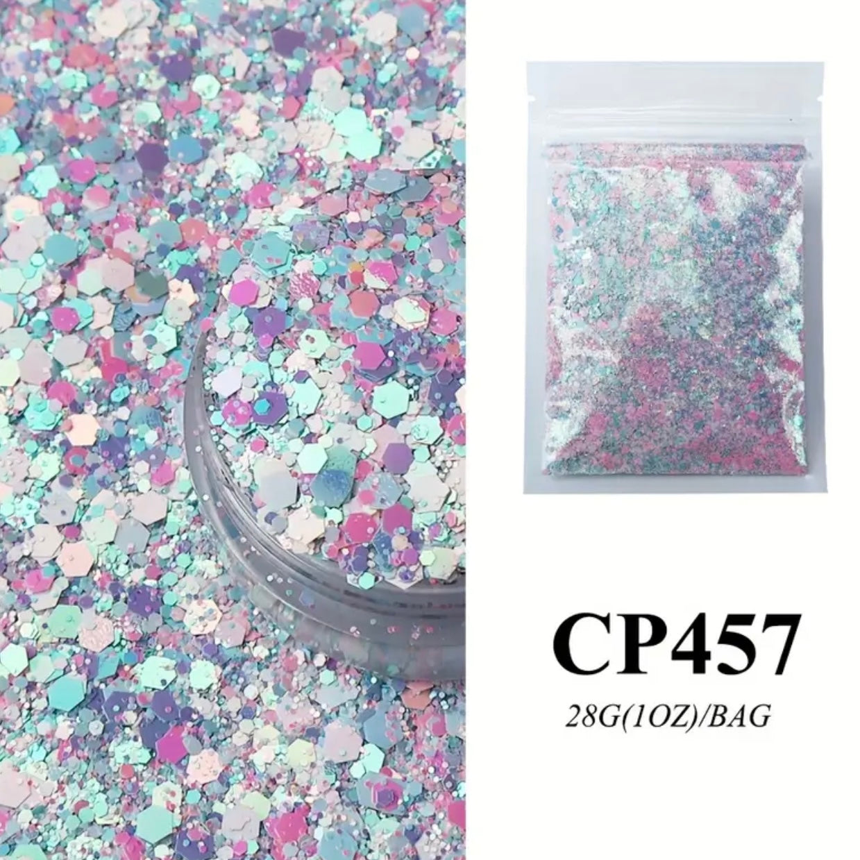 Super Nova Glitter Tag
