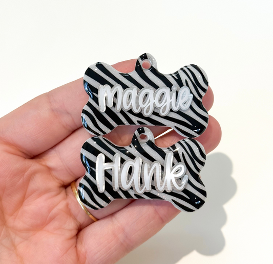 Zebra Print Tag