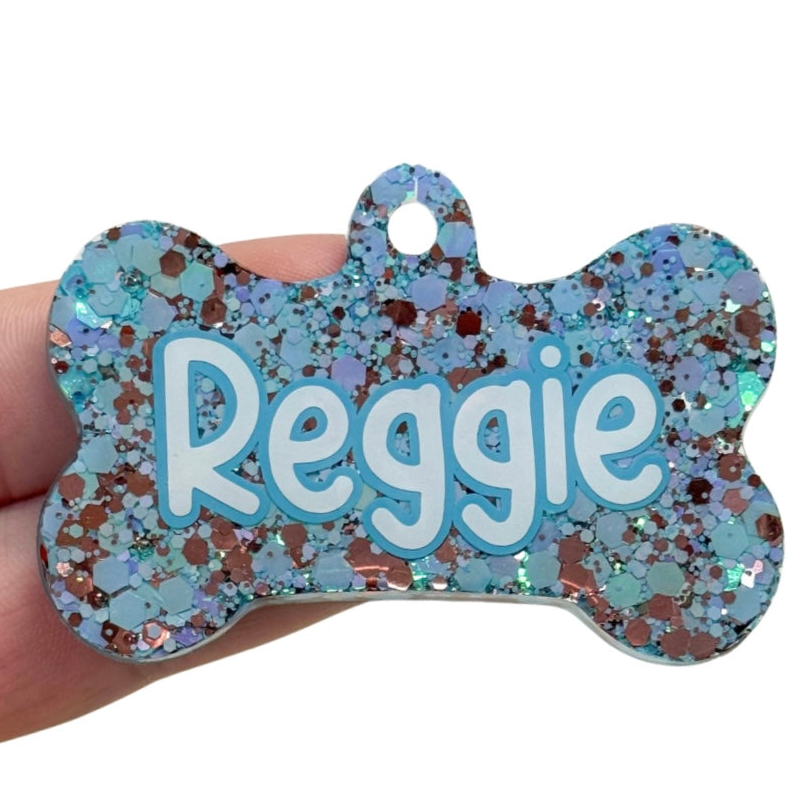Blue Speckle Tag