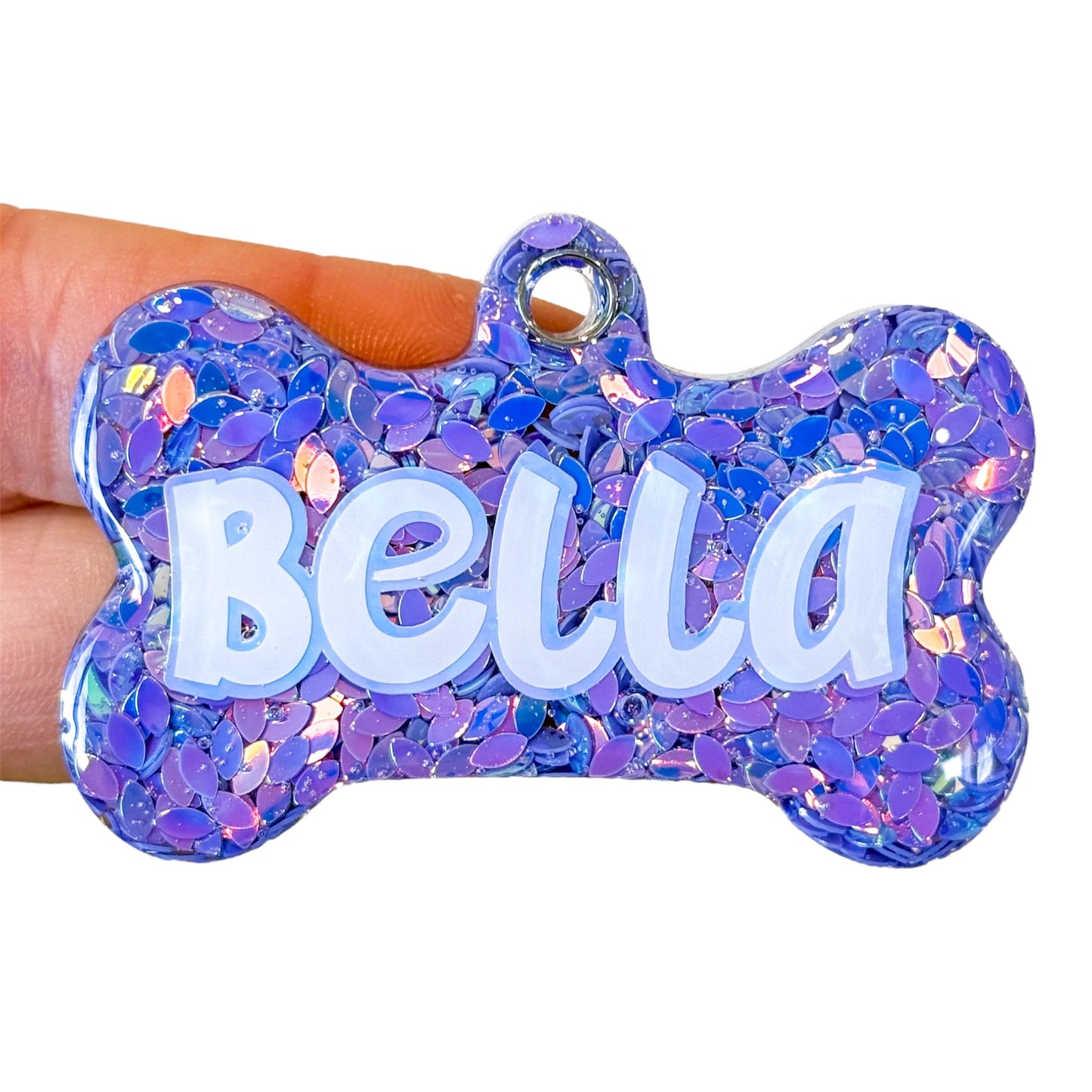Purple Sequin Tag