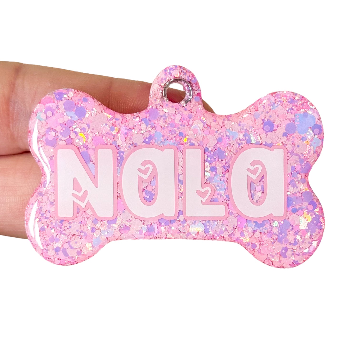 Pink Glitz Tag