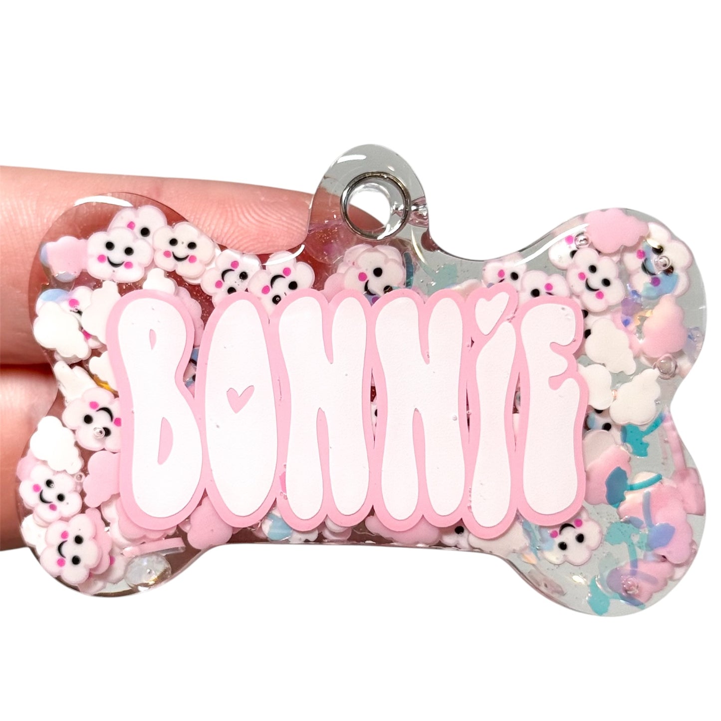 Pink Cloud Mix Tag