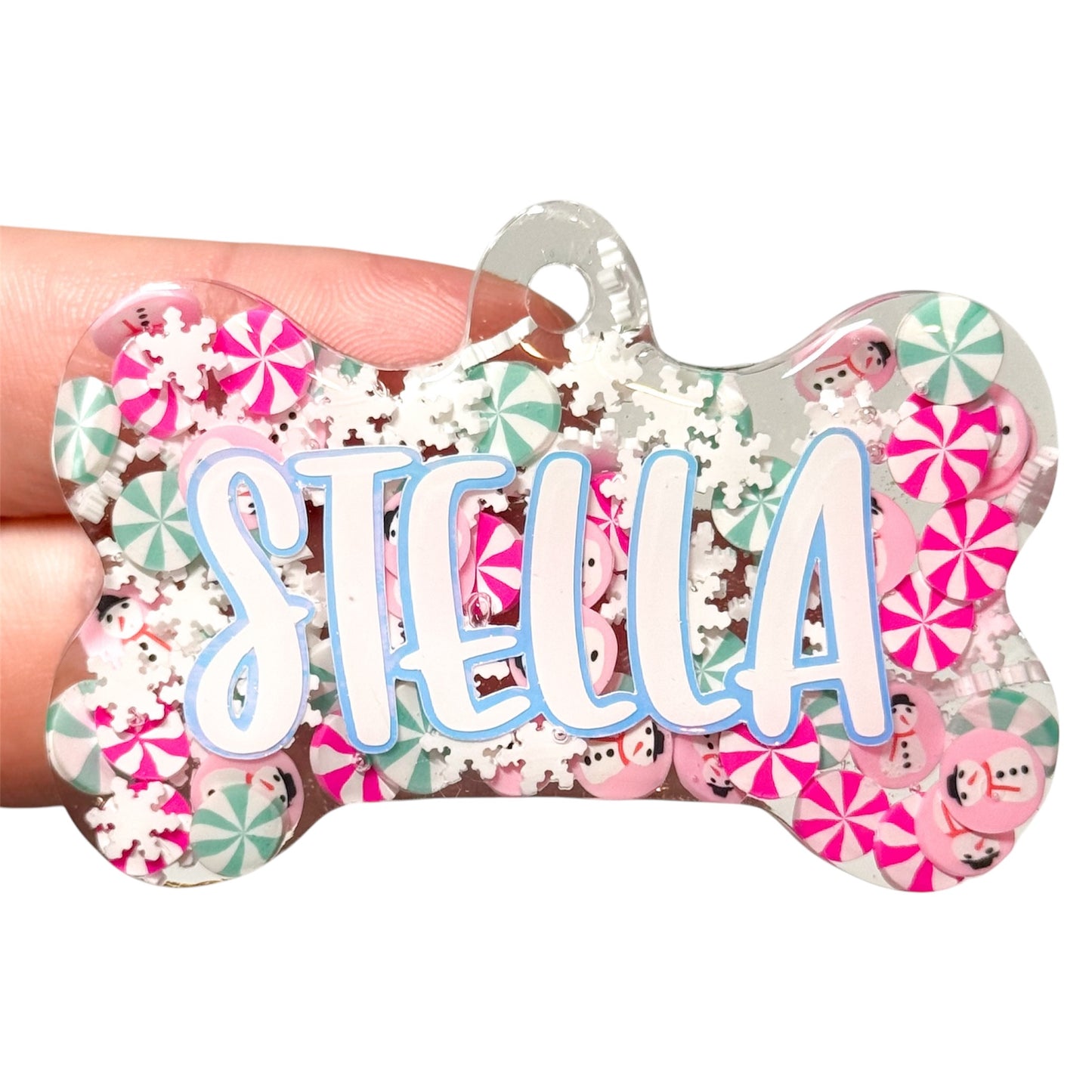 Peppermint Christmas Mix Tag