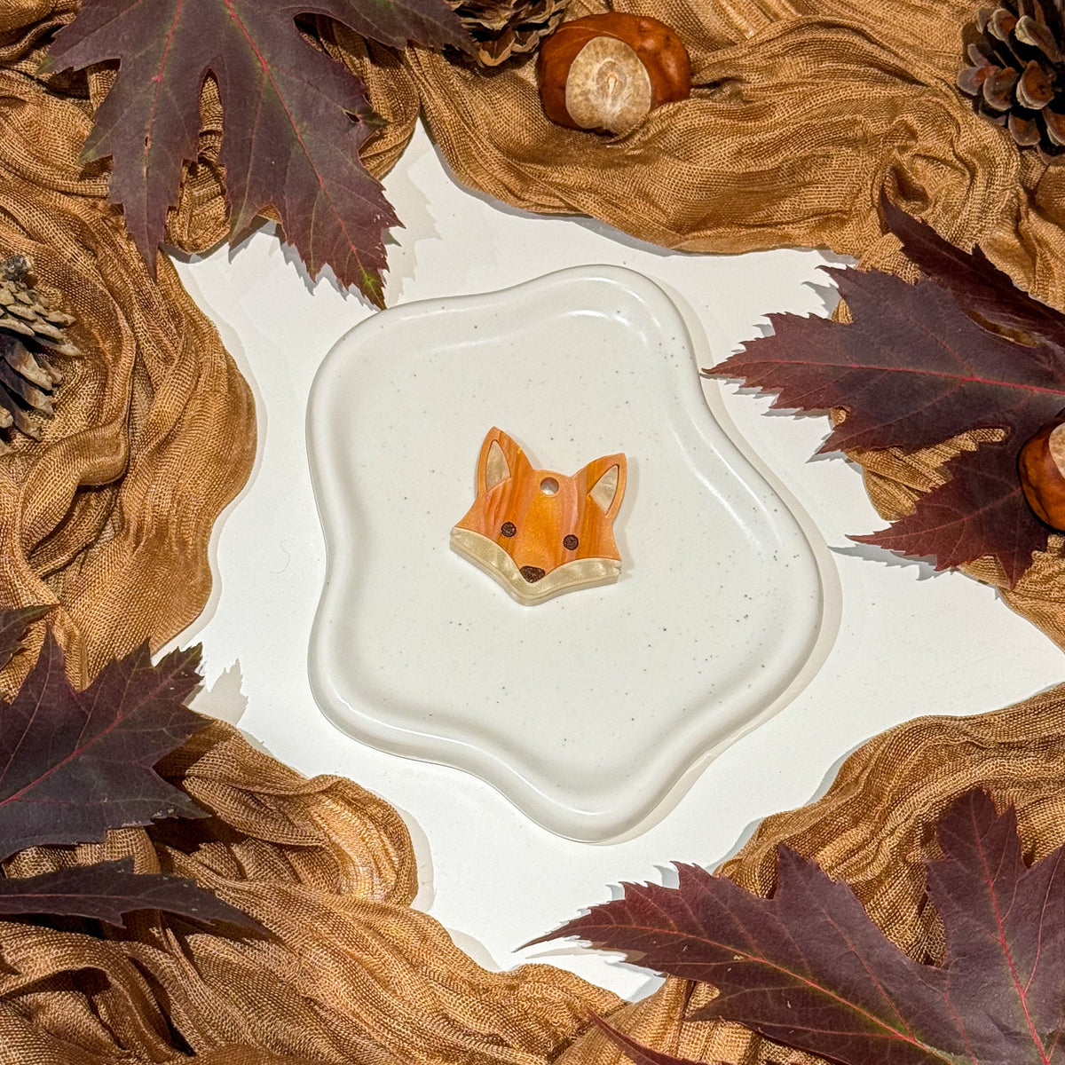 Fox Acrylic Dog Tag