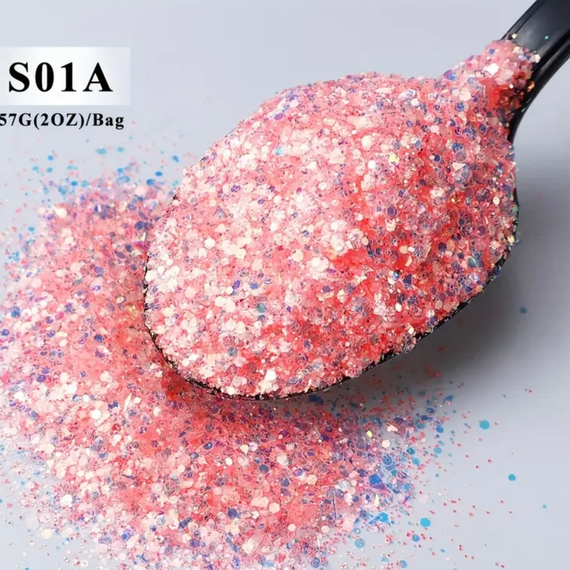Peach Dream Glitter Tag