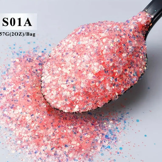 Peach Dream Glitter Tag