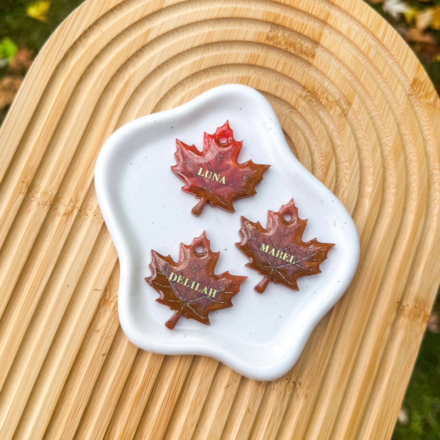 Maple Leaf Dog Tag