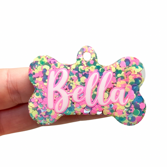 Neon Confetti Tag