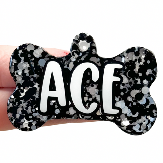 Dalmatian Glitter Tag