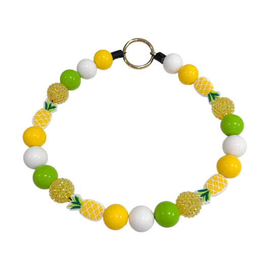 Pineapple Paradise Beaded Collar
