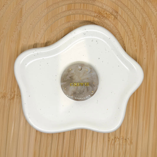 Marble Circle Dog Tag