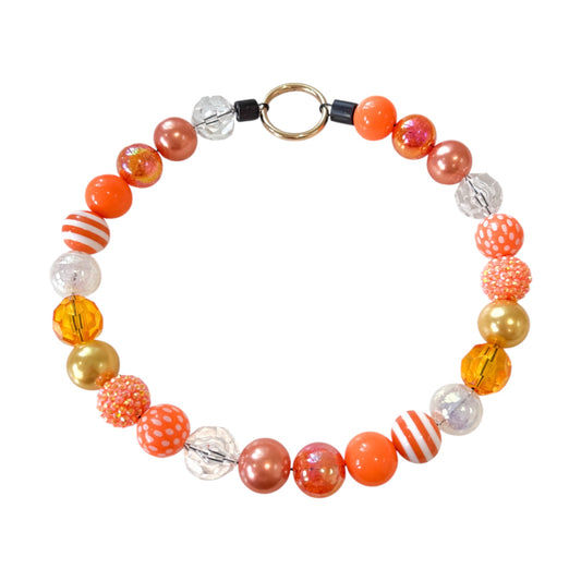 Tangerine Dreams Beaded Collar