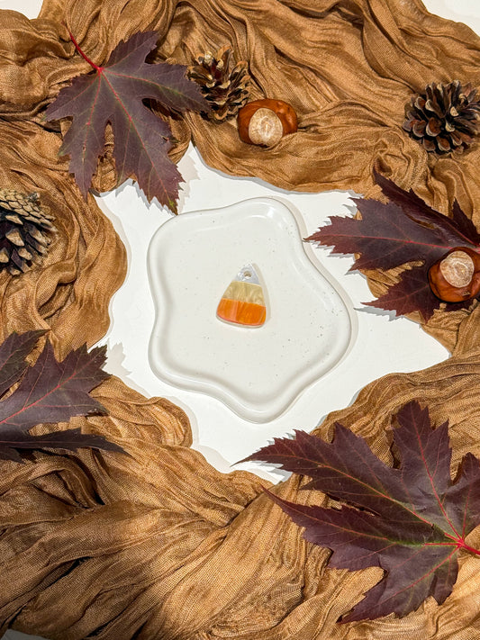 CandyCorn Acrylic Dog Tag