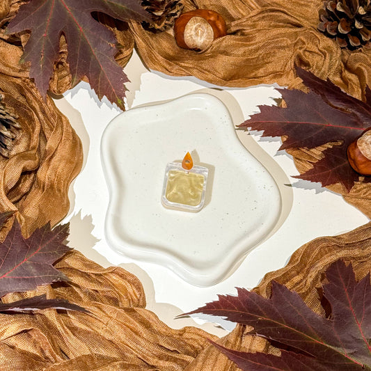 Marble Candle Acrylic Dog Tag