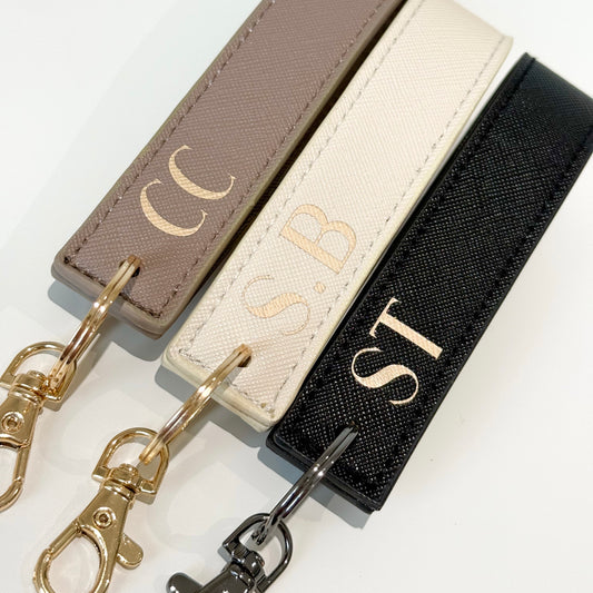 Personalised Initial Wristlet Keyring