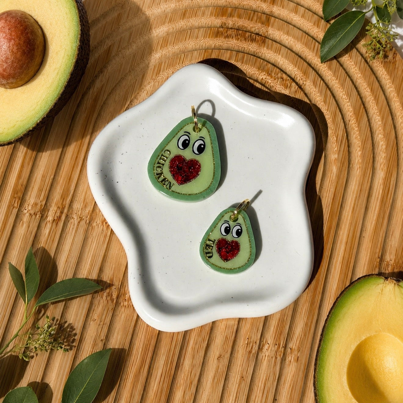 Avocado dog tag