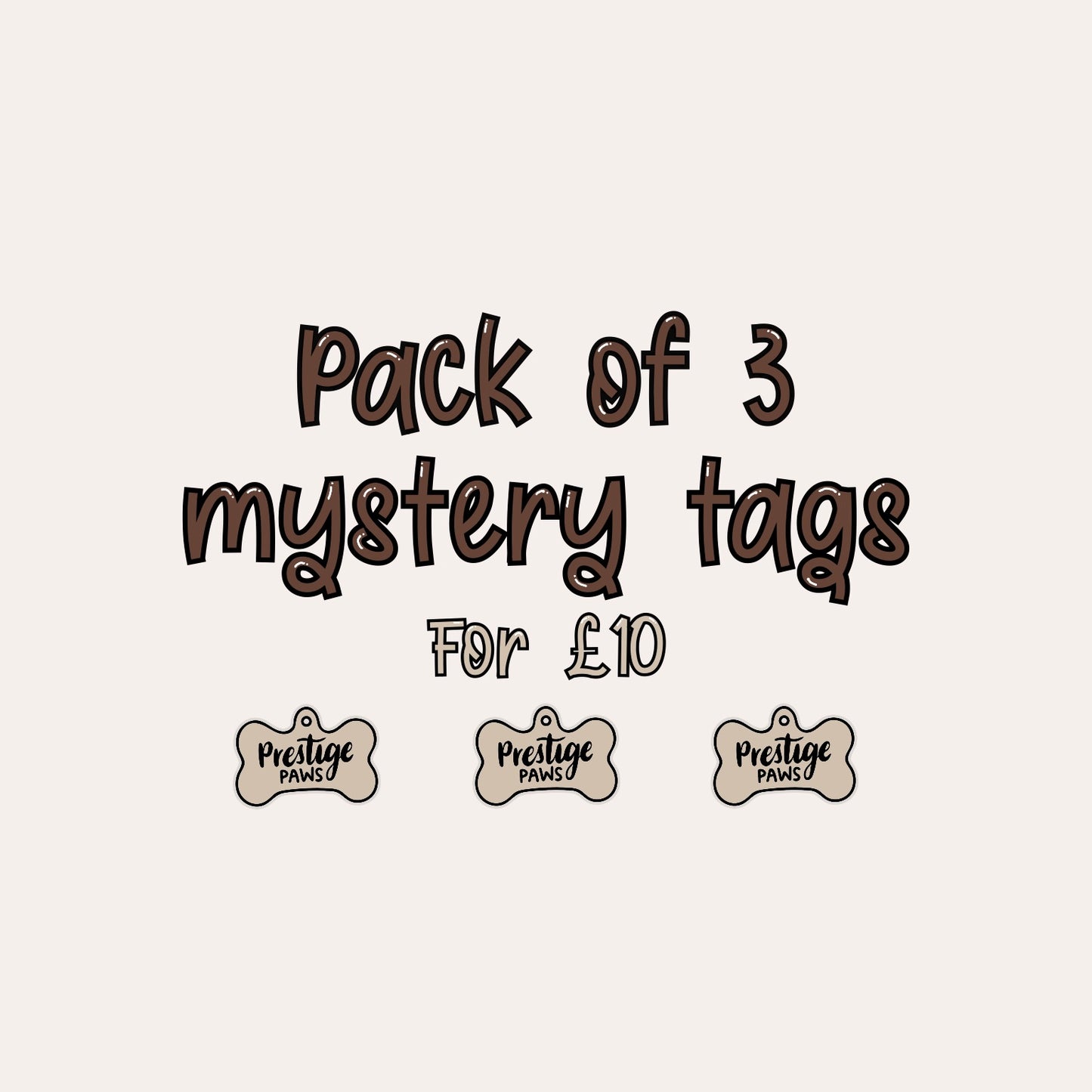 Pack Of 3 Mystery Tags