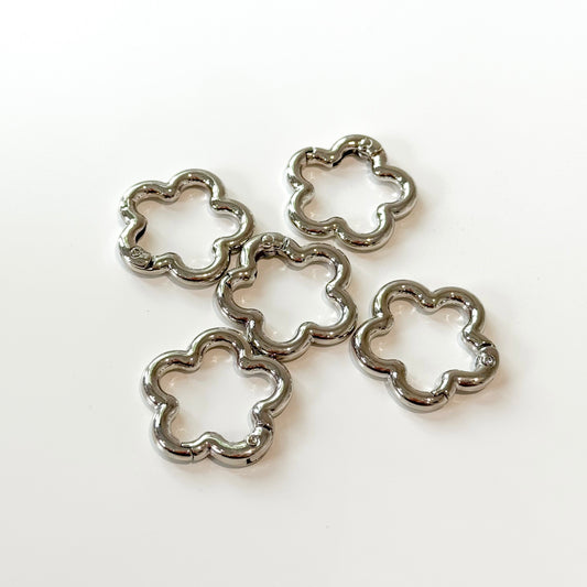 Silver Flower Clasp