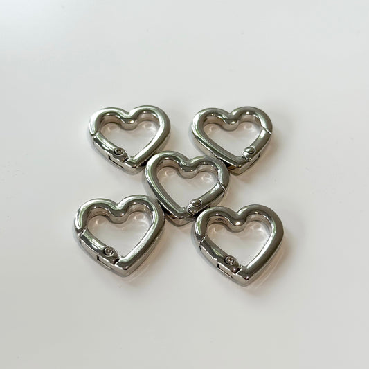 Silver Heart Clasp