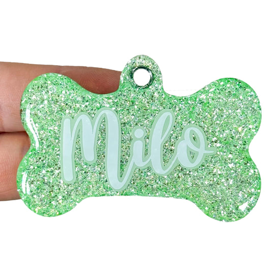 Meadow Mist Glitter Tag