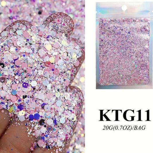 Pink Dreams Glitter Tag