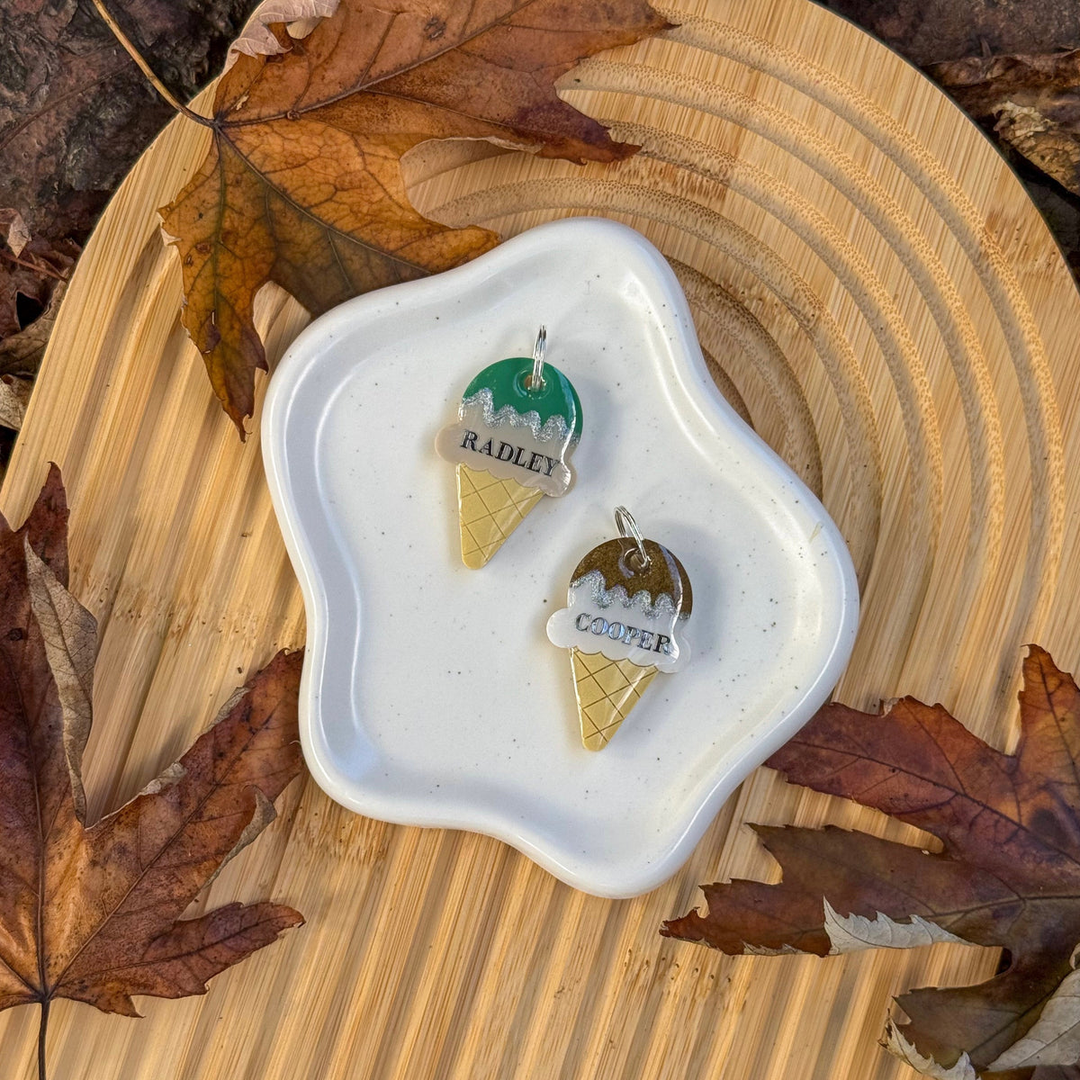 Ice Cream Dog Tag